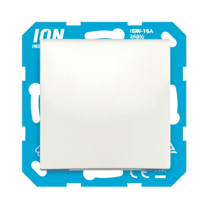 Wandcontactdoos met Klapdeksel IP44 E1 | Mat Alpin Wit