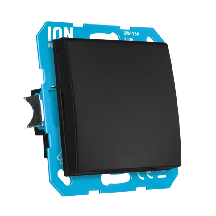 Wandcontactdoos met Klapdeksel IP44 E1 | Mat Zwart - Afbeelding 2