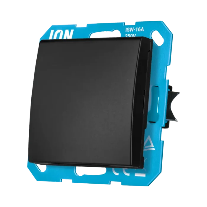 Wandcontactdoos met Klapdeksel IP44 E1 | Mat Zwart - Afbeelding 4