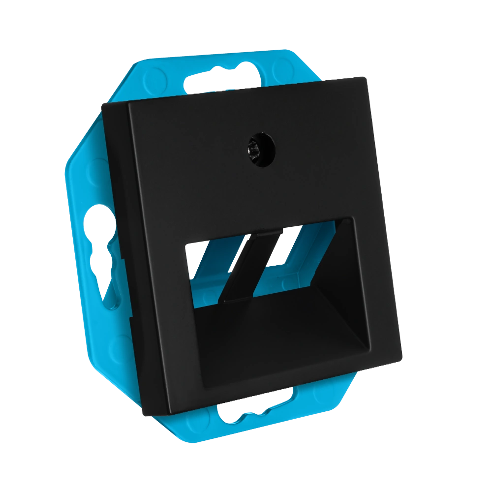 Ion Industries Modular Jack 30° 2-voudig met Centraalplaat V1/J1 | Mat Zwart 2 Modular Jack 30° 2-voudig met Centraalplaat V1/J1 | Mat Zwart - Afbeelding 2