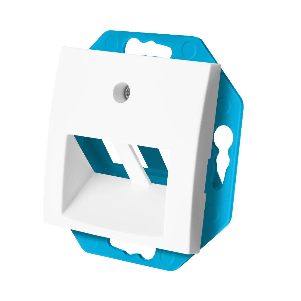 Ion Industries Modular Jack 30° 2-voudig met Centraalplaat E1 | Alpin Wit 3 Modular Jack 30° 2-voudig met Centraalplaat E1 | Alpin Wit - Afbeelding 3