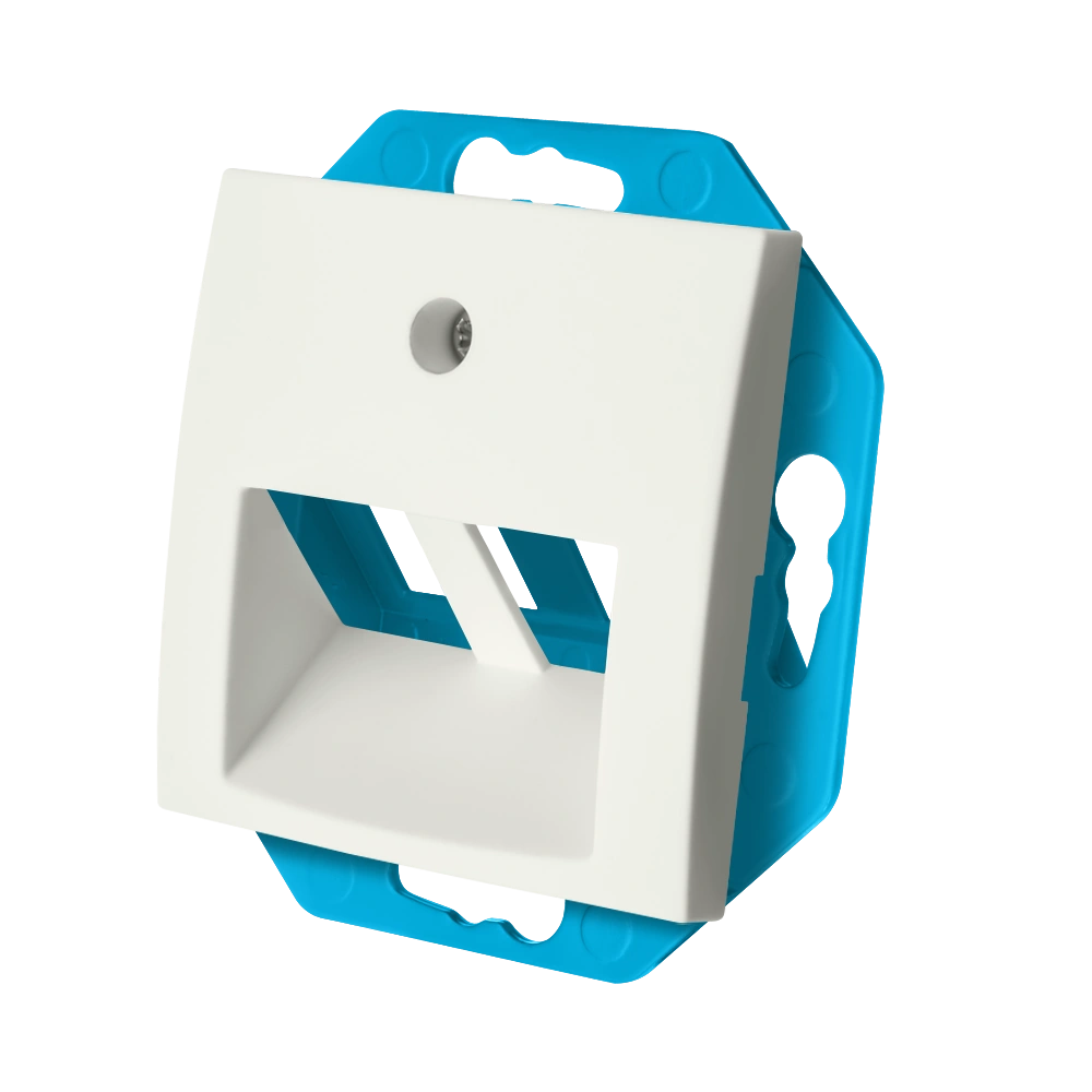 Ion Industries Modular Jack 30° 2-voudig met Centraalplaat E1 | Mat Alpin Wit 3 Modular Jack 30° 2-voudig met Centraalplaat E1 | Mat Alpin Wit - Afbeelding 3