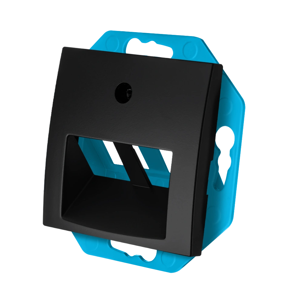 Ion Industries Modular Jack 30° 2-voudig met Centraalplaat E1 | Mat Zwart 3 Modular Jack 30° 2-voudig met Centraalplaat E1 | Mat Zwart - Afbeelding 3